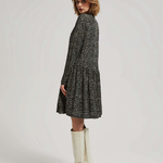 Black printed dress Z-SU-4203 MOODO