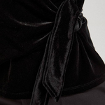Black velor blouse