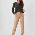 Pants women's beige eco-leather Z-SP-3618 MOODO