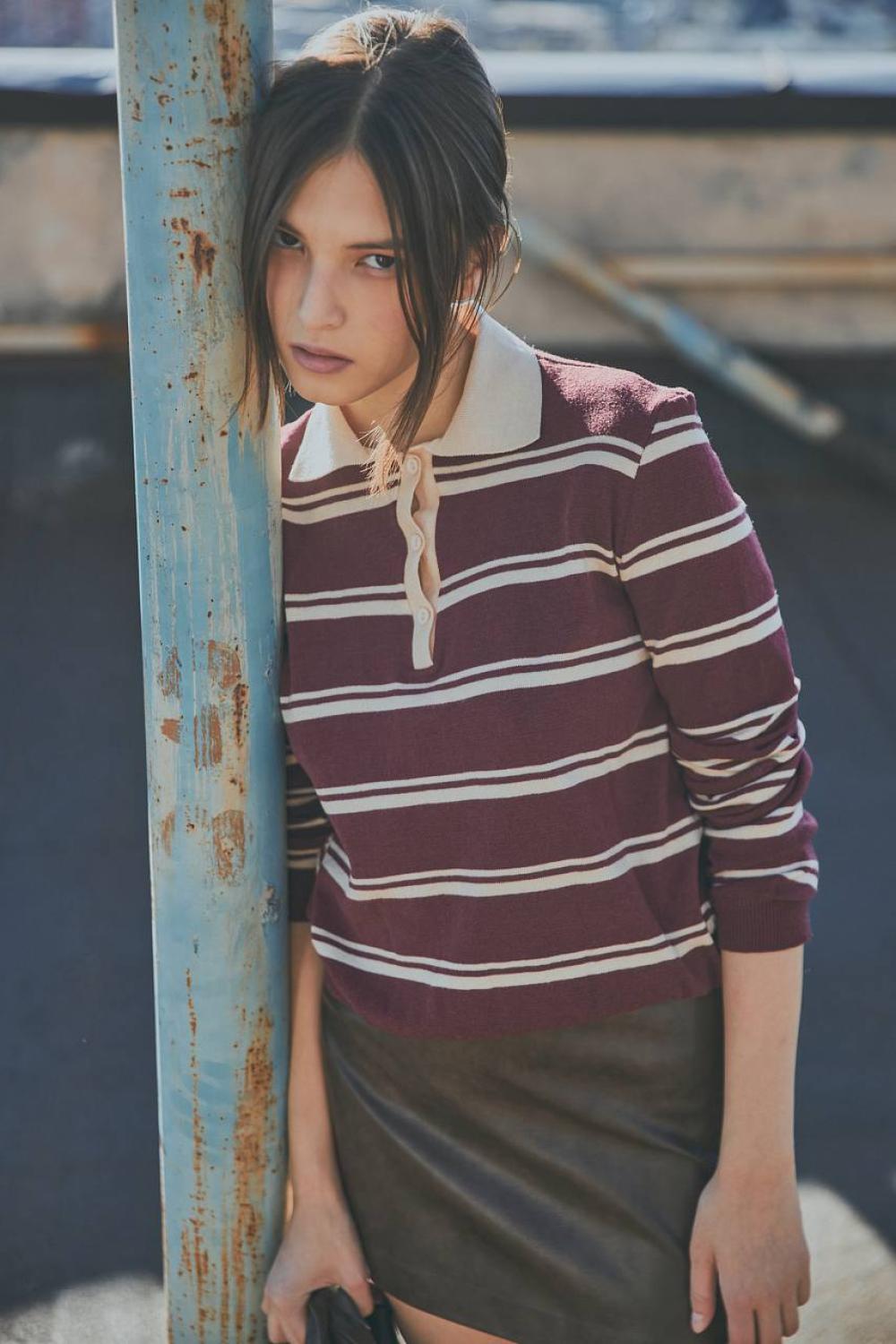 Bordo striped jumper