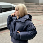 Navy short vest jacket 1365-Realiz