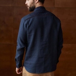 Men's embroidered linen shirt