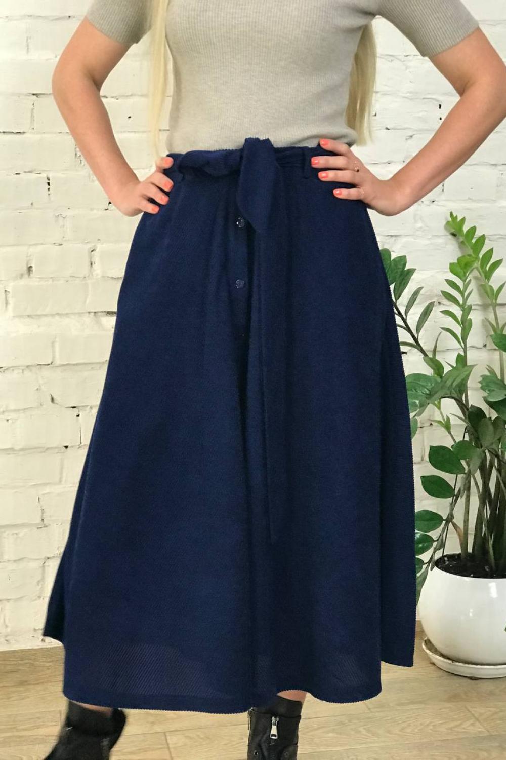 Navy velvet skirt JHJ430-K-Realiz