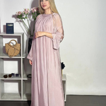 Pink summer maxi dress