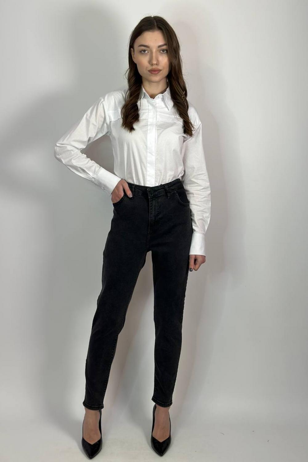Джинси MOM Fit графітові 5080_klasik Sasha