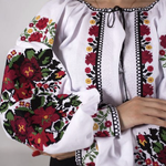 Вишиванка жіноча біла VZHKM80