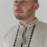 Men's short-sleeved linen shirt VCHR31
