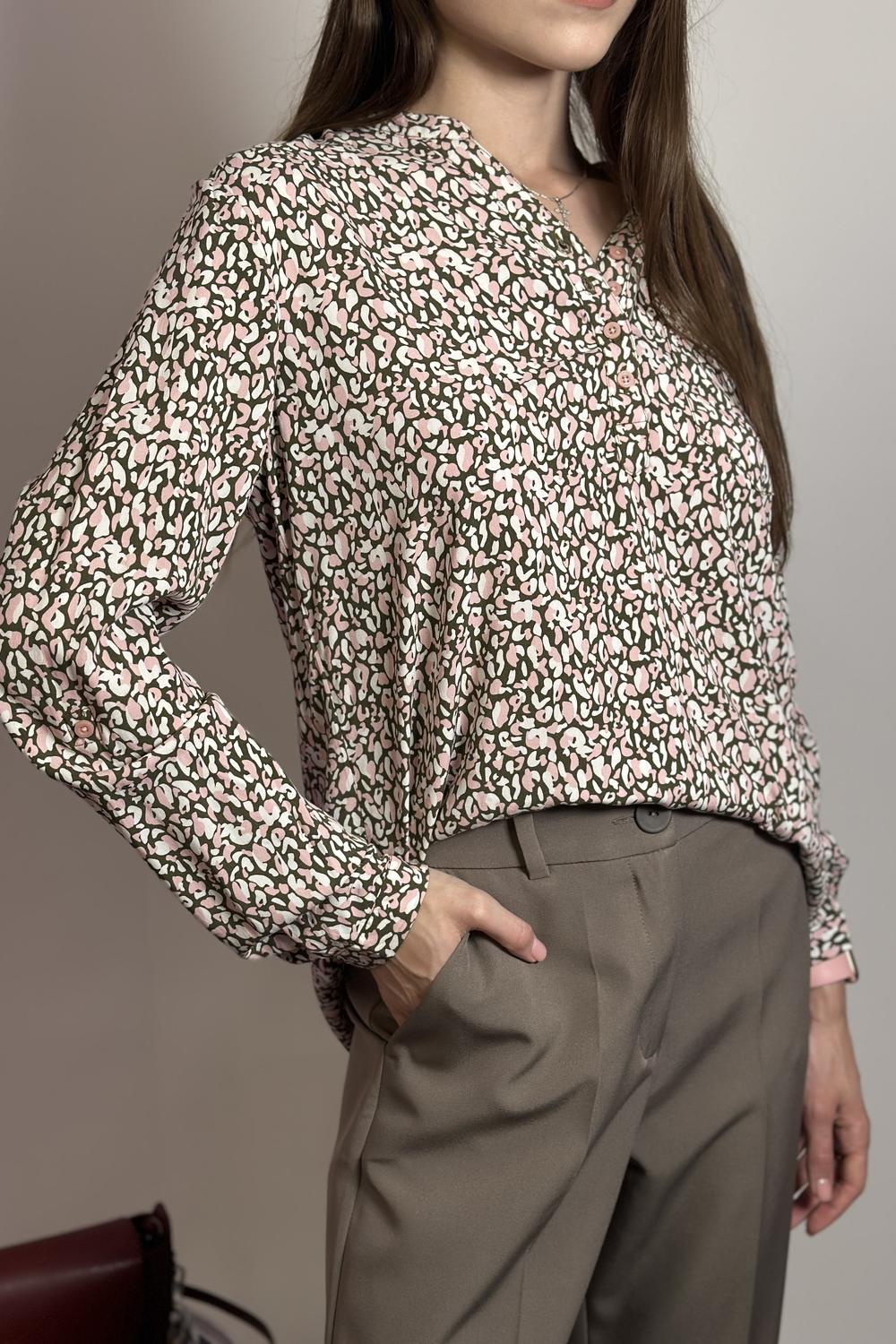 Blouse olive printed Z-KO-3300 MOODO