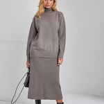 A-line skirt knitted from warm yarn 2469 Bellise