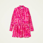 Short pink shirt dress – twinset-pink-K-Realiz