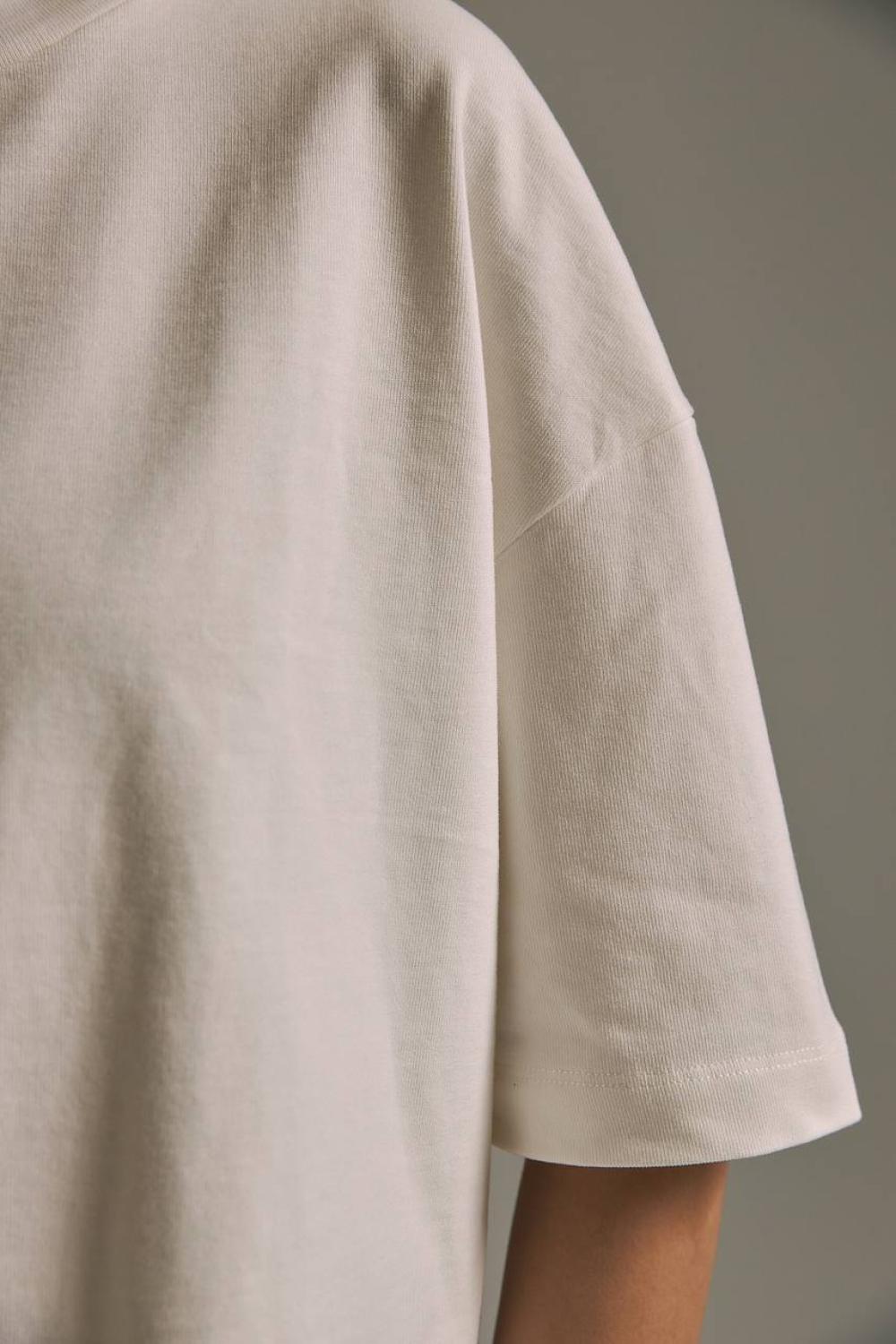 Футболка молочна oversized