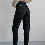 Jeans straight black Woman 464
