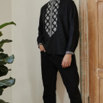 Вишиванка чоловіча Етнічна чорна EMBROIDERED GEM
