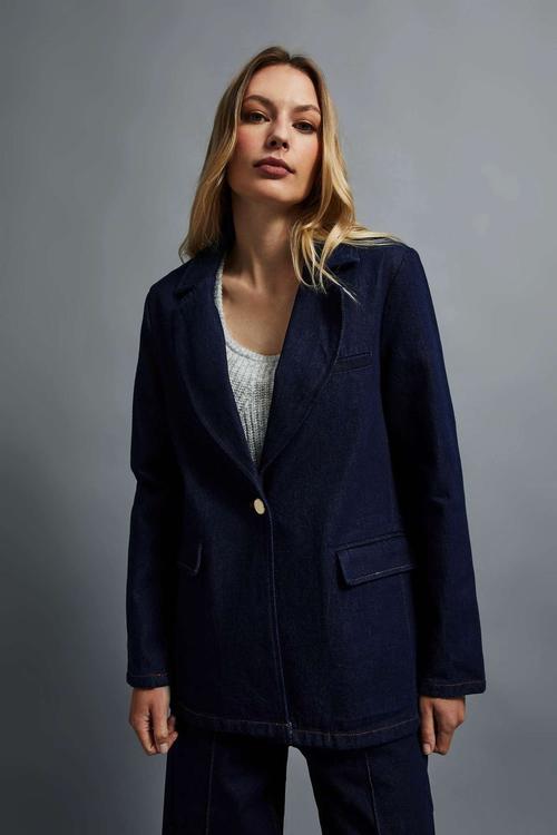 Jacket denim blue Z-MR-4203 MOODO