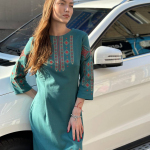 Сукня-вишиванка жіноча трикотажна М-1033-11