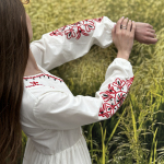Milk embroidered dress with Rowan by-ESQ