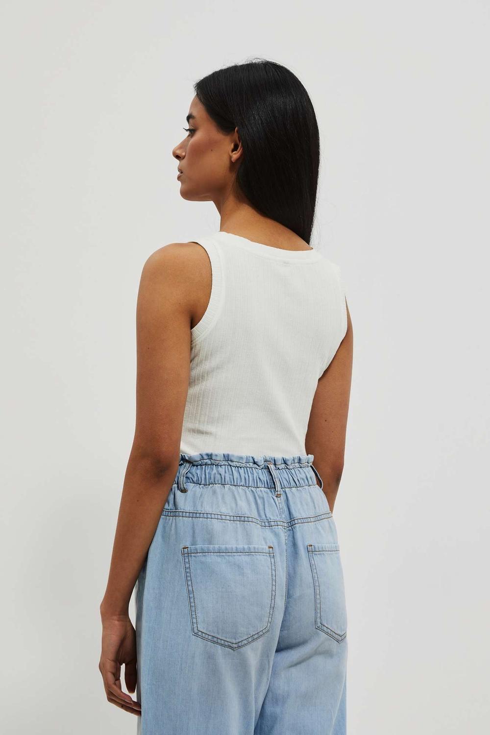 White button top L-TS-4070 Moodo