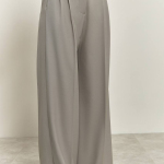 Classic gray-olive palazzo pants