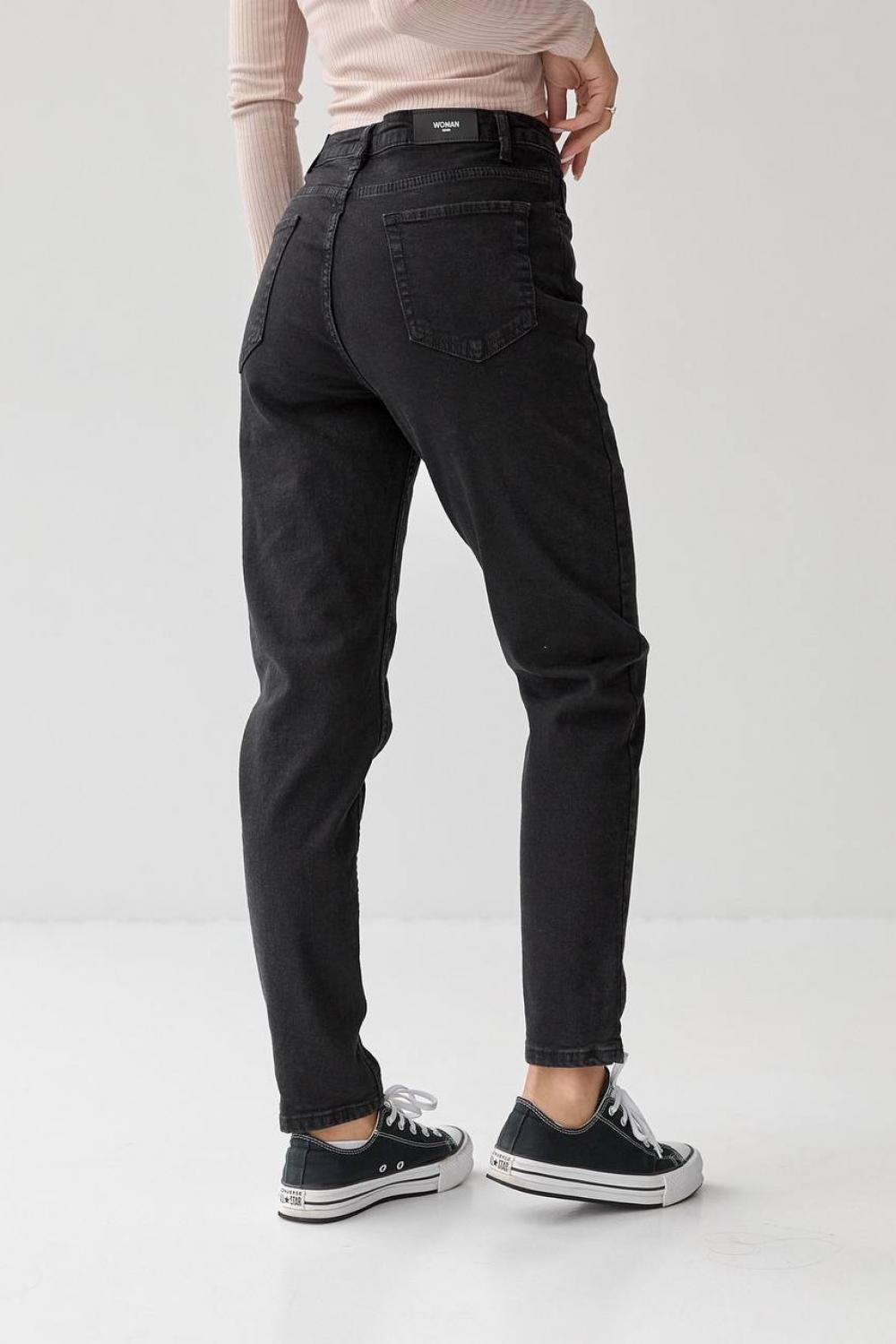 Джинси MOM Fit чорні 391_700 Woman Denim