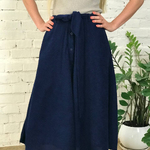 Navy velvet skirt JHJ430-K-Realiz