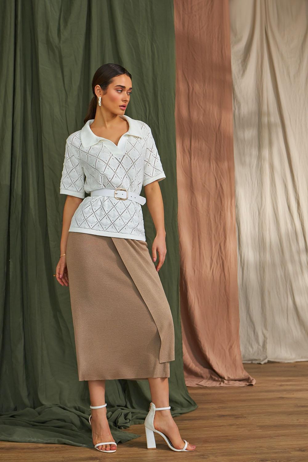 Top polo openwork 2468 BELLISE