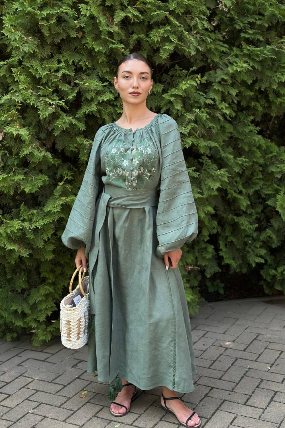 Designer Ukrainian embroidered dresses for women