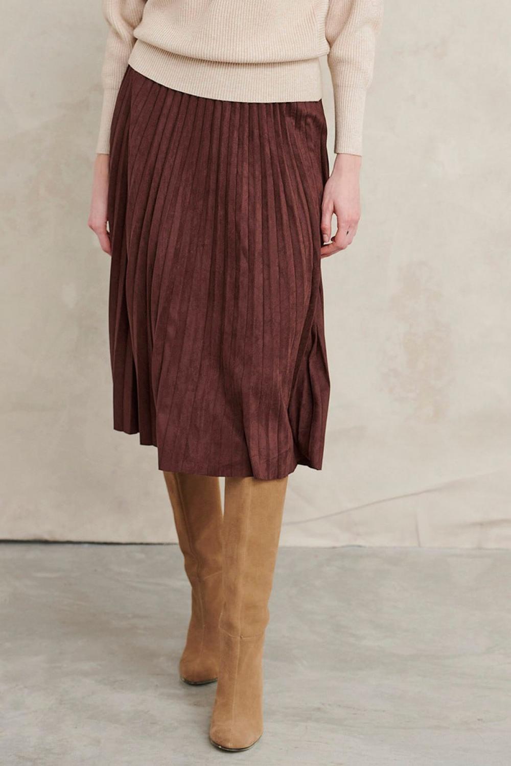 Women's skirt chocolate Marina V FW22-741