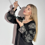 Black embroidery