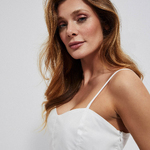 Sundress white long L-SU-3765 Moodo