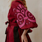 Вишиванка бордова EMBROIDERED GEM