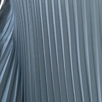 Blue-gray pleated skirt