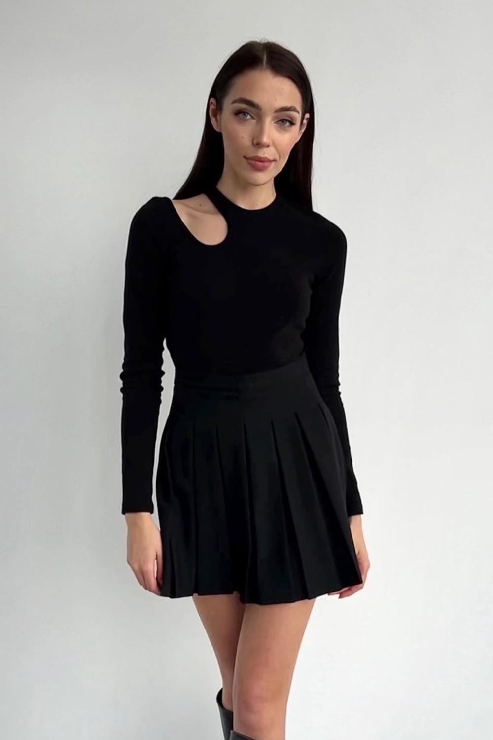 Tennis skirt black M-259