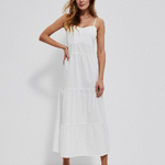 Sundress white long L-SU-3765 Moodo