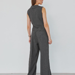Suit women's classic graphite vest and trousers 337-01 HARDY