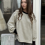 Світшот бежевий в смужку A.R.T.O Fashion Studio