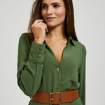 Khaki shirt dress MOODO