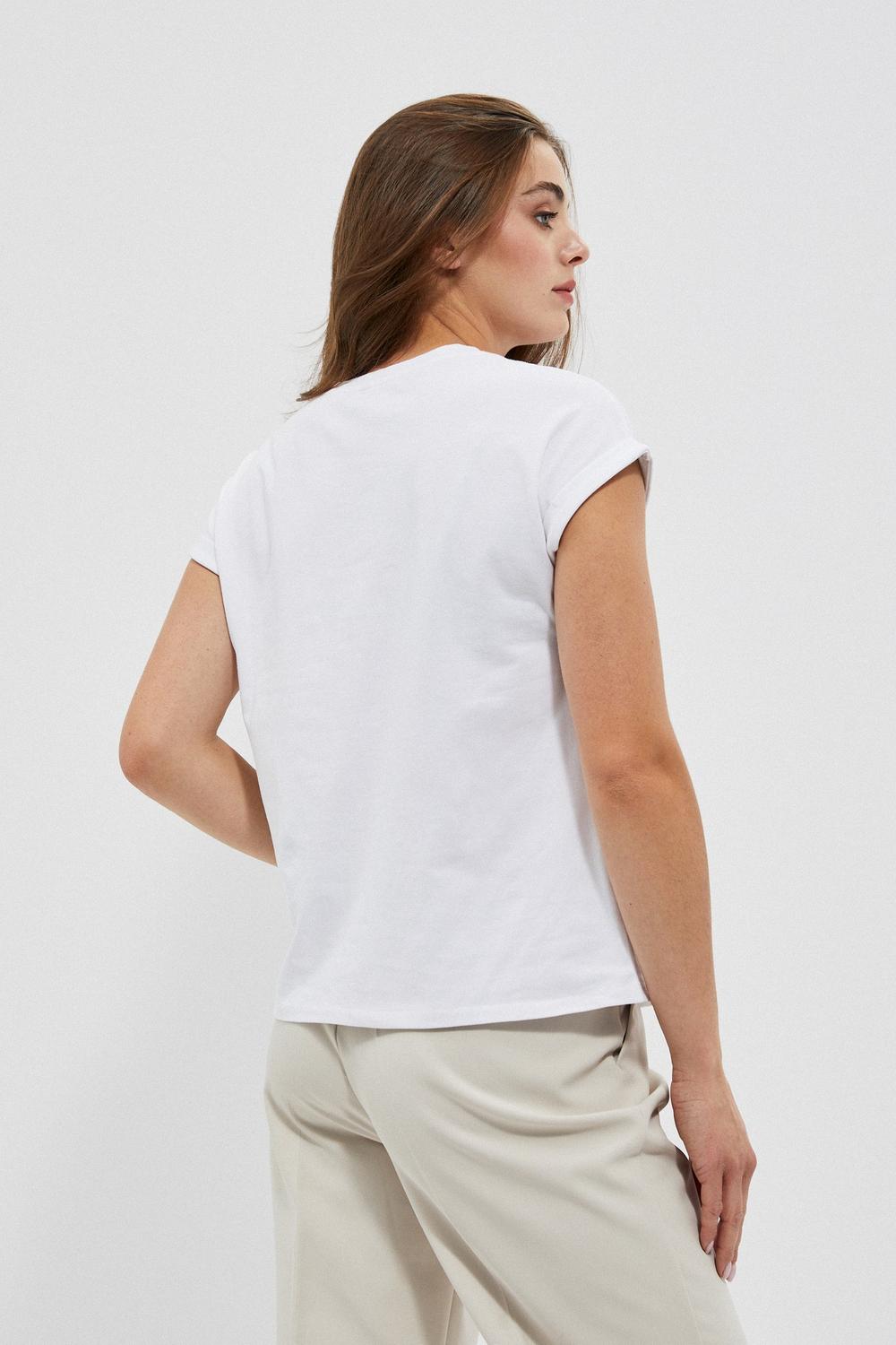 White T-shirt L-TS-4004 Moodo