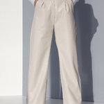 Palazzo pants made of milk eco-leather 250.2 Artmon