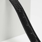 Black eco-leather belt