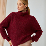 Women's sweater made of wool and mohair Bordeaux 2523 Bellise