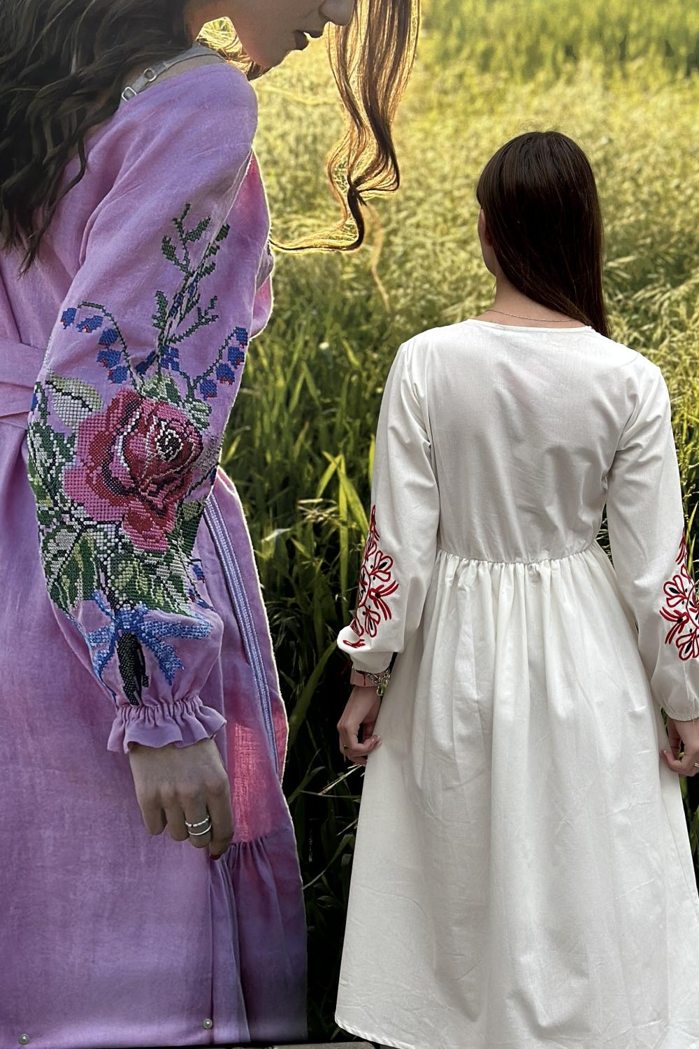 Milk embroidered dress with Rowan by-ESQ