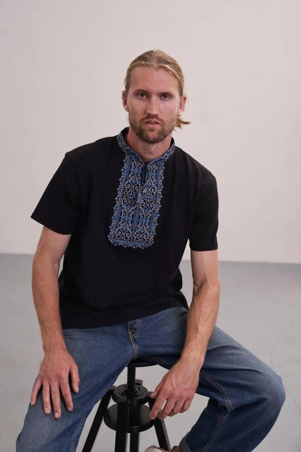 Men's embroidered T-shirt King Danylo MEREZHKA