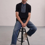 Men's embroidered T-shirt King Danylo MEREZHKA