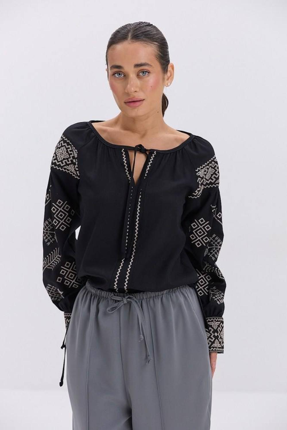 Black embroidery