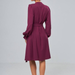 Midi dress in marsala color