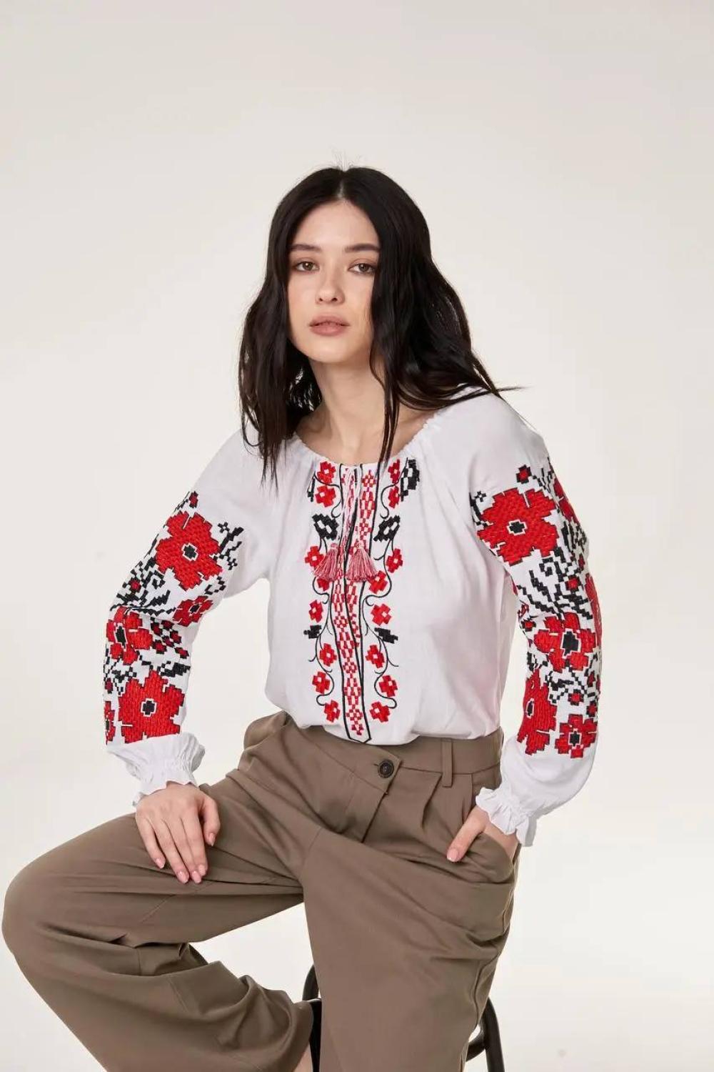 Vyshyvanka women's white Spring dreams