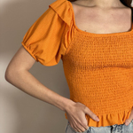 Стильний помаранчевий топ-резинка Roket fashion