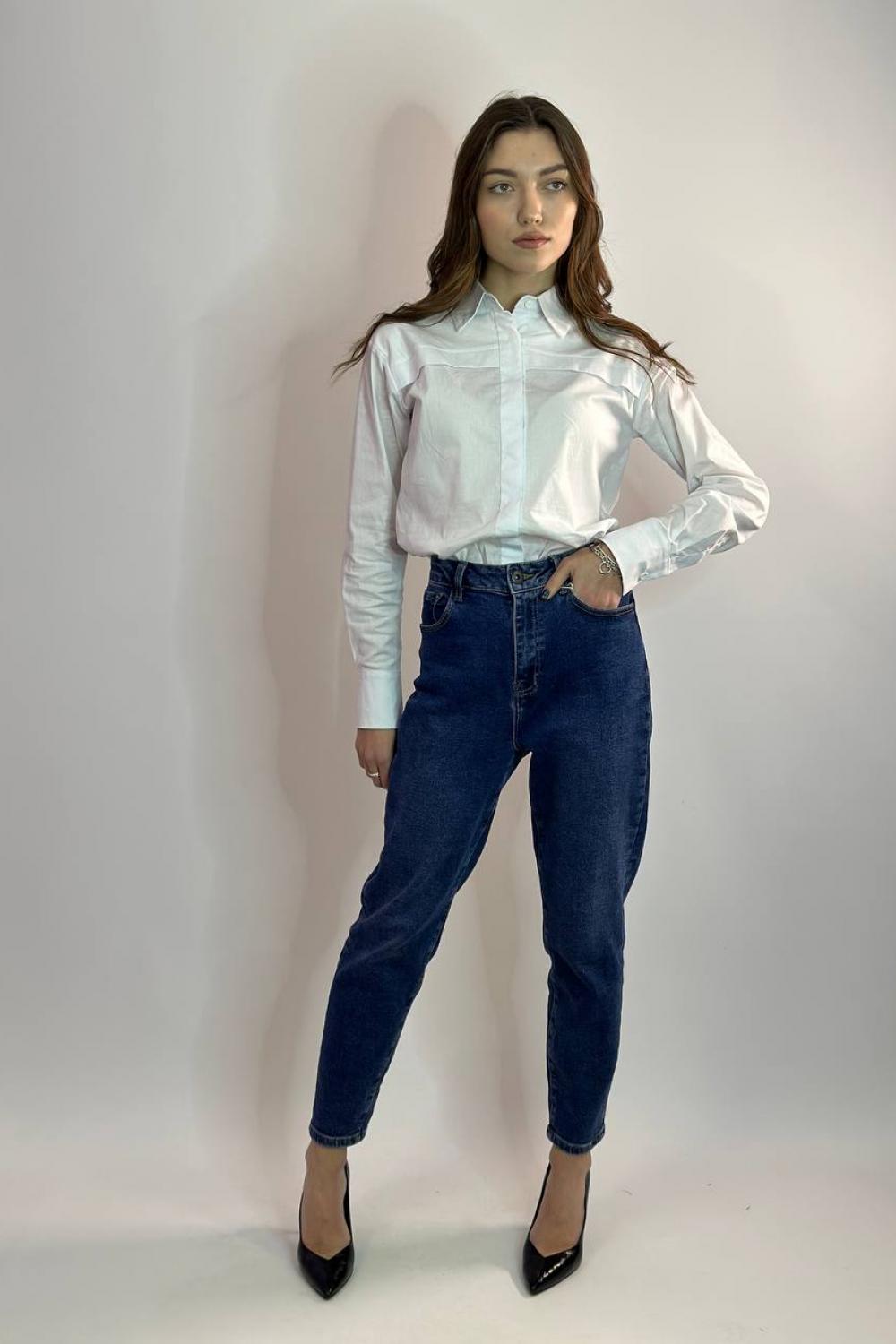 Джинси MOM Fit сині Z3380X Dicesil Denim