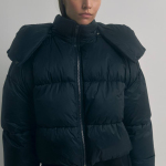 Voluminous short winter jacket