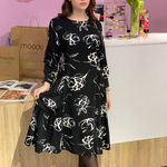 Сукня чорна міді Van Girls 005
